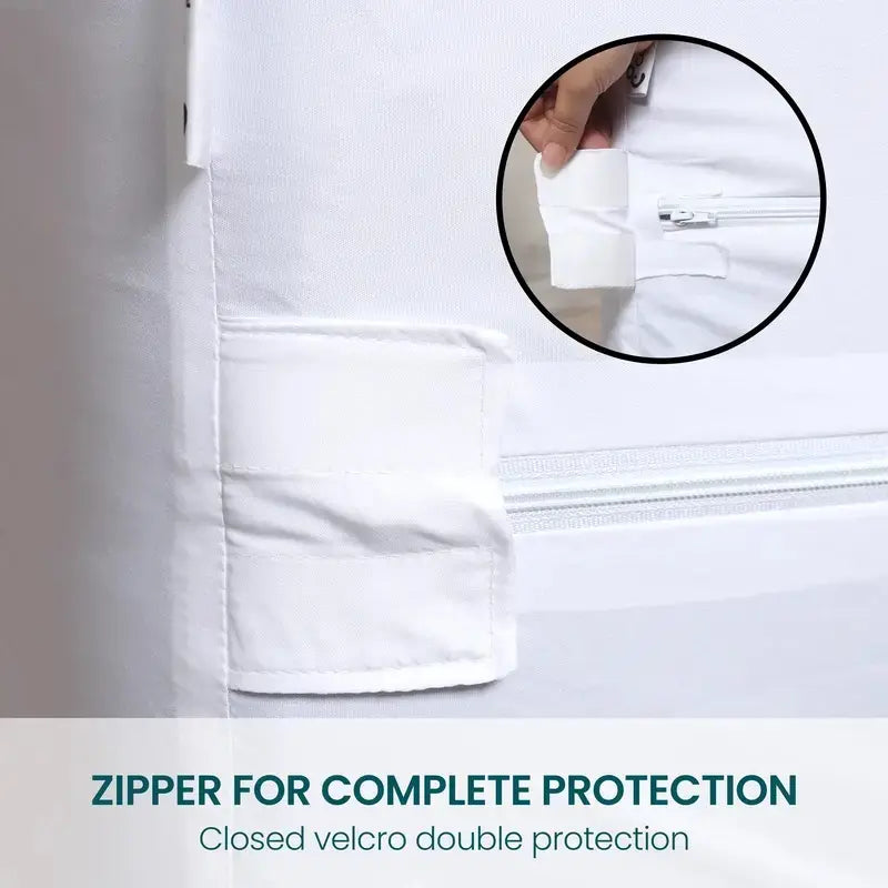 Zippered Mattress Encasement - Waterproof Mattress Protector Queen Size Bed - Mattress Pad Cover Encasement Twin Full King