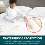 Zippered Mattress Encasement - Waterproof Mattress Protector Queen Size Bed - Mattress Pad Cover Encasement Twin Full King