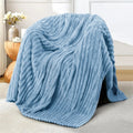 GentleSoft Cozy Bed Warmer Throw - Classic Stripe Casual Soft Blanket, Wrinkle Resistant, Breathable, Durable All-Seasons Home Textile for Couch & Bedroom Decor