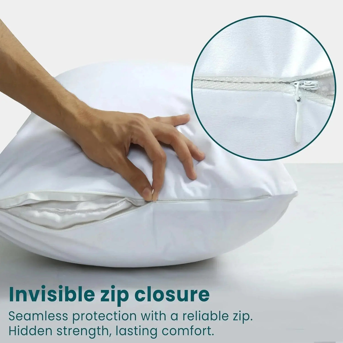 Microfibre Embroidered Pillowcase Pack (2 or 4 Count) - Standard 20x28in Cooling Bedding Covers, Ultra Soft, Breathable, Hypoallergenic, Wrinkle-, Fade- & Stain-Resistant, Machine Washable, Durable, Solid, Skin-Friendly, Perfect Fit