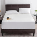 Waterproof Mattress Protector Stretchable Fitted Quilted Mattress Cover Deep Pocket up to 16in Durable Fitted Bed Cover Size Mattress Pad Covers soft and fluffy