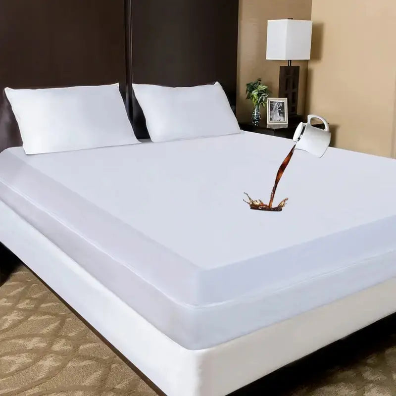 Zippered Mattress Encasement - Waterproof Mattress Protector Queen Size Bed - Mattress Pad Cover Encasement Twin Full King