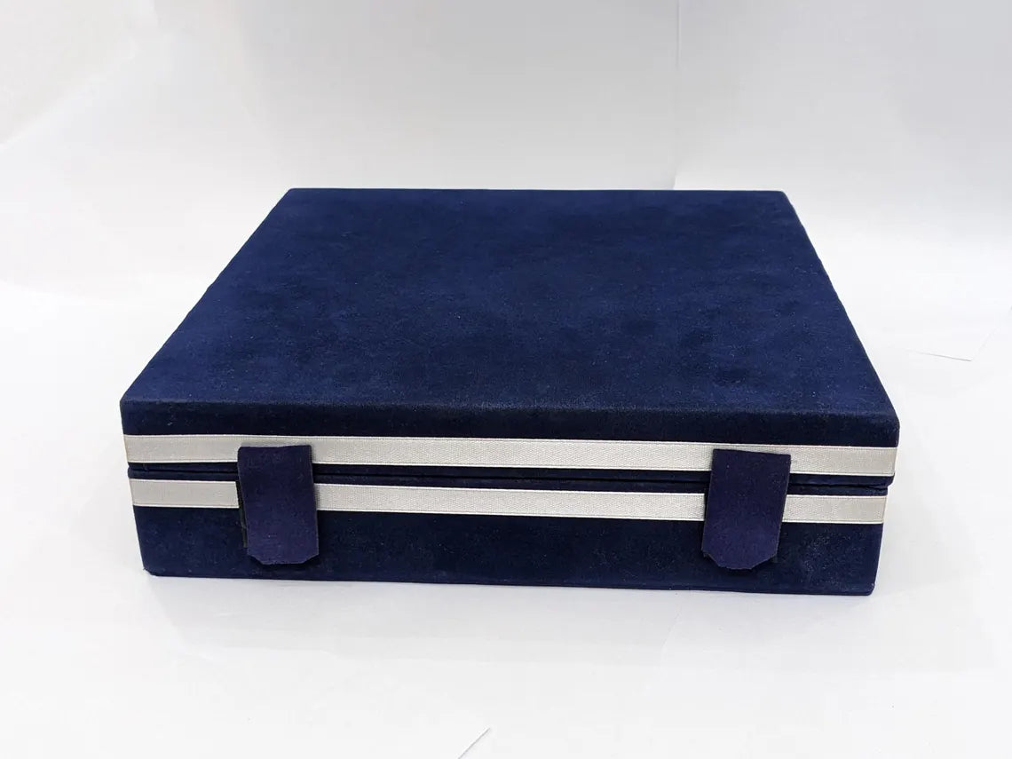 Handmade Onyx Marble Chess Set | Velvet Storage Case